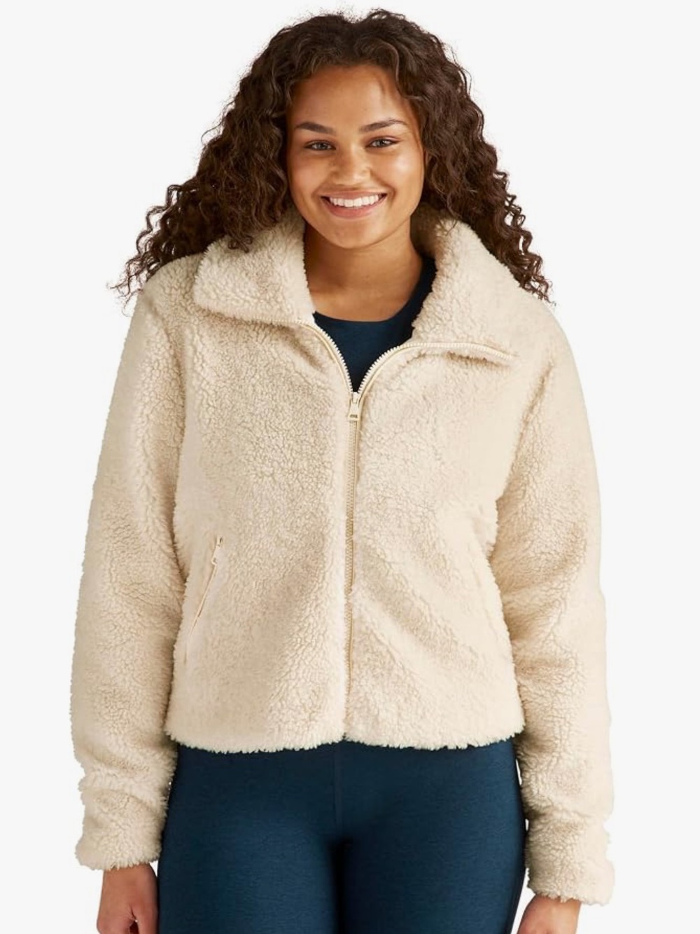 Beyond Yoga Moto Sherpa Jackey
